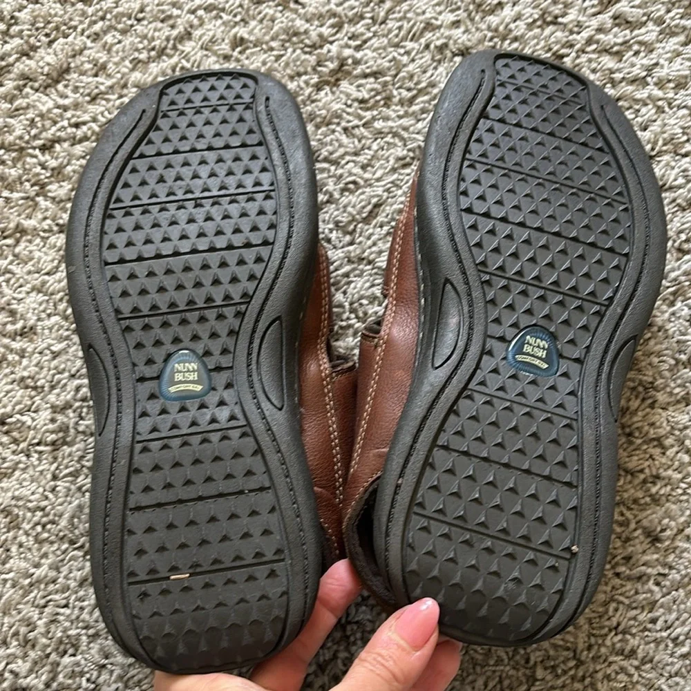 Nunn Bush Closed Toe Brown Leather Fisherman Sandals
